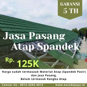 Harga Pasang Atap Spandek per Meter Plus Material di Surabaya